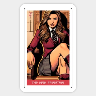 the high priestess - house of anubis tarot card Sticker